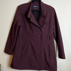Liz Claiborne women’s xl purple wine color rain windbreaker winter coat